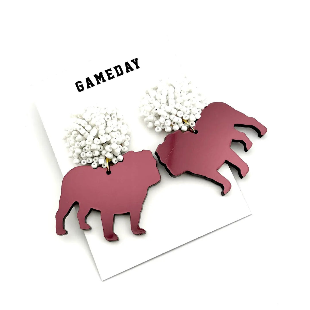 Bulldog Earrings