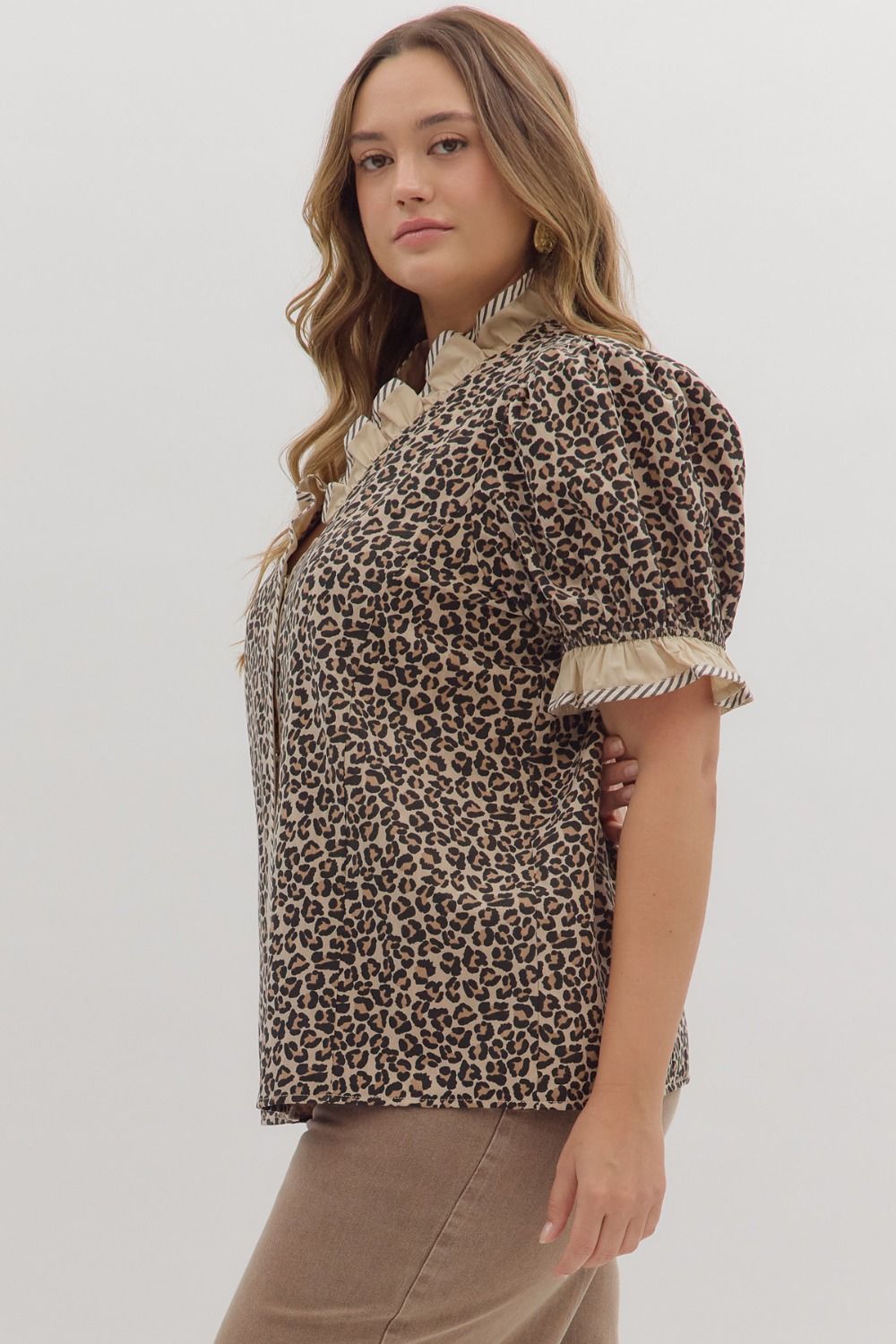 The Leah Leopard Print Top
