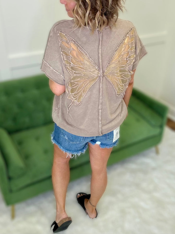 The Butterfly Mineral Wash Top