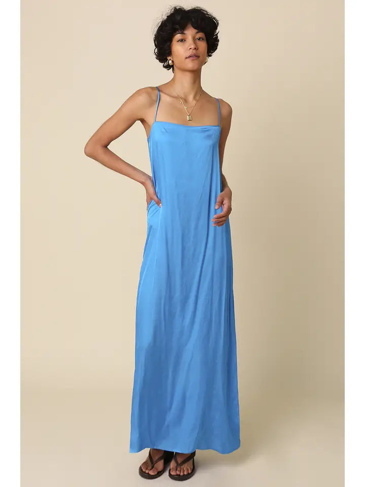 blue slip maxi dress The Aria – Small Town Sass royal blue sequin dress Bobs Dressing Bleu Cheese Feature: Machine Washable back neckline. Color:Rose_Gold