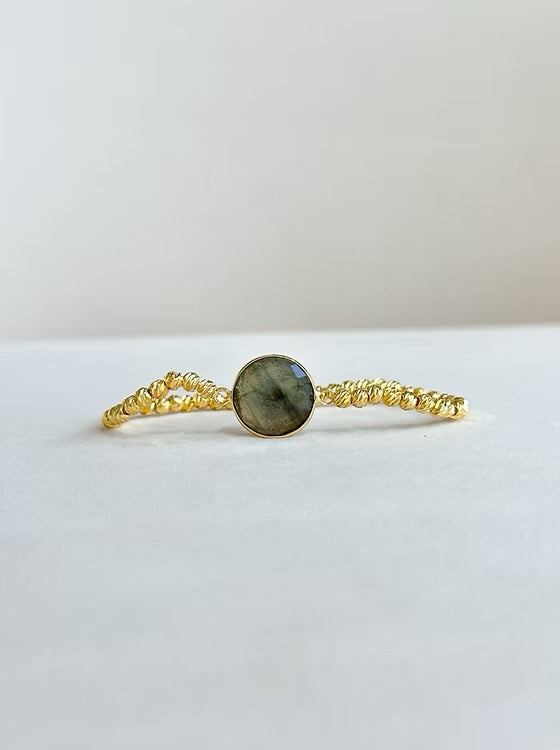 Easton Elle Beam Stretch Bracelet - Labradorite