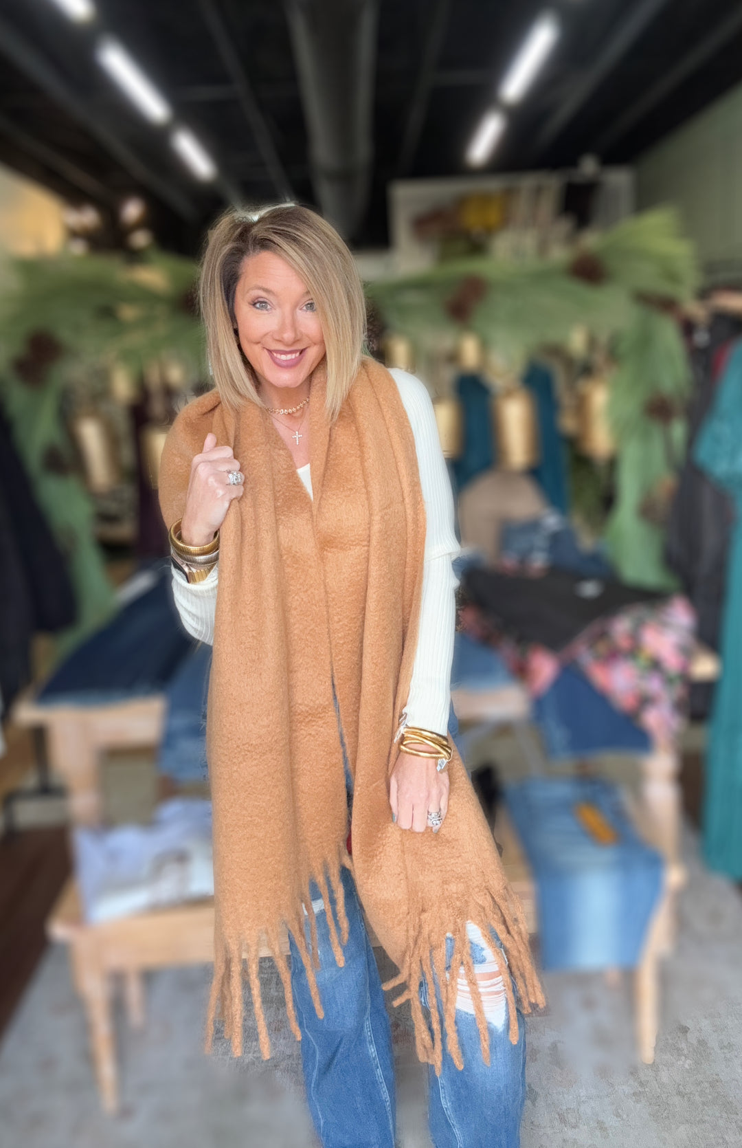 Accessory Concierge - Hampton Scarf - Tan
