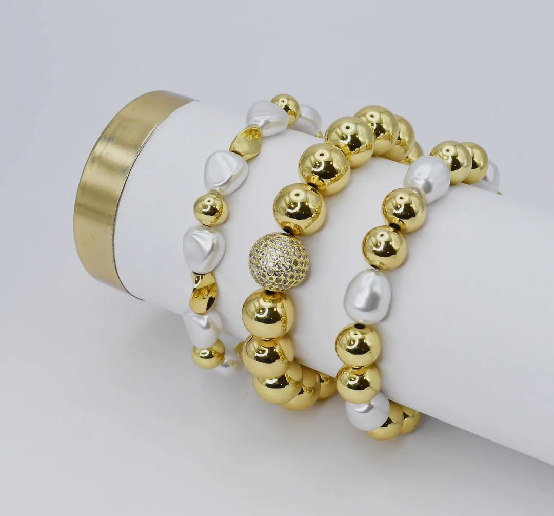 Disco Stretch Bracelet Trio