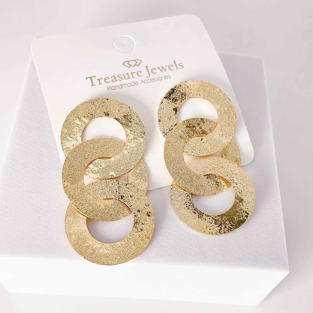 Triple Oval Earrings