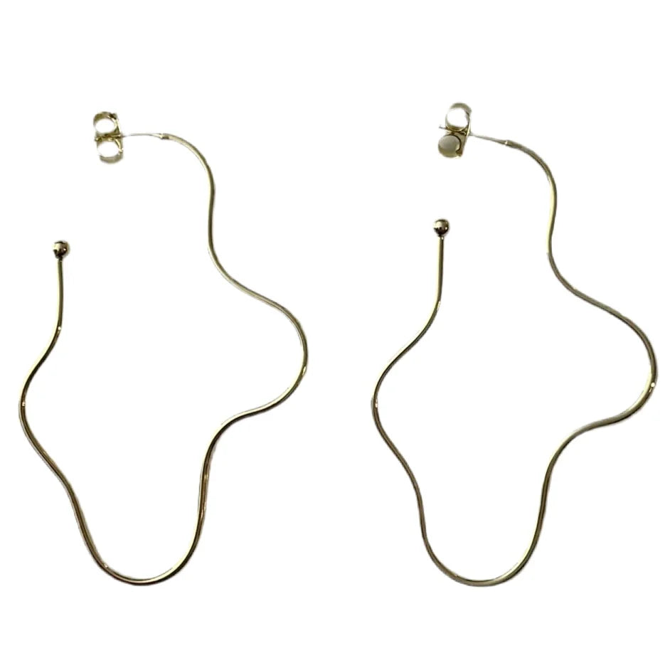 Sheila Fajl Brushed Wiggle Long Hoop
