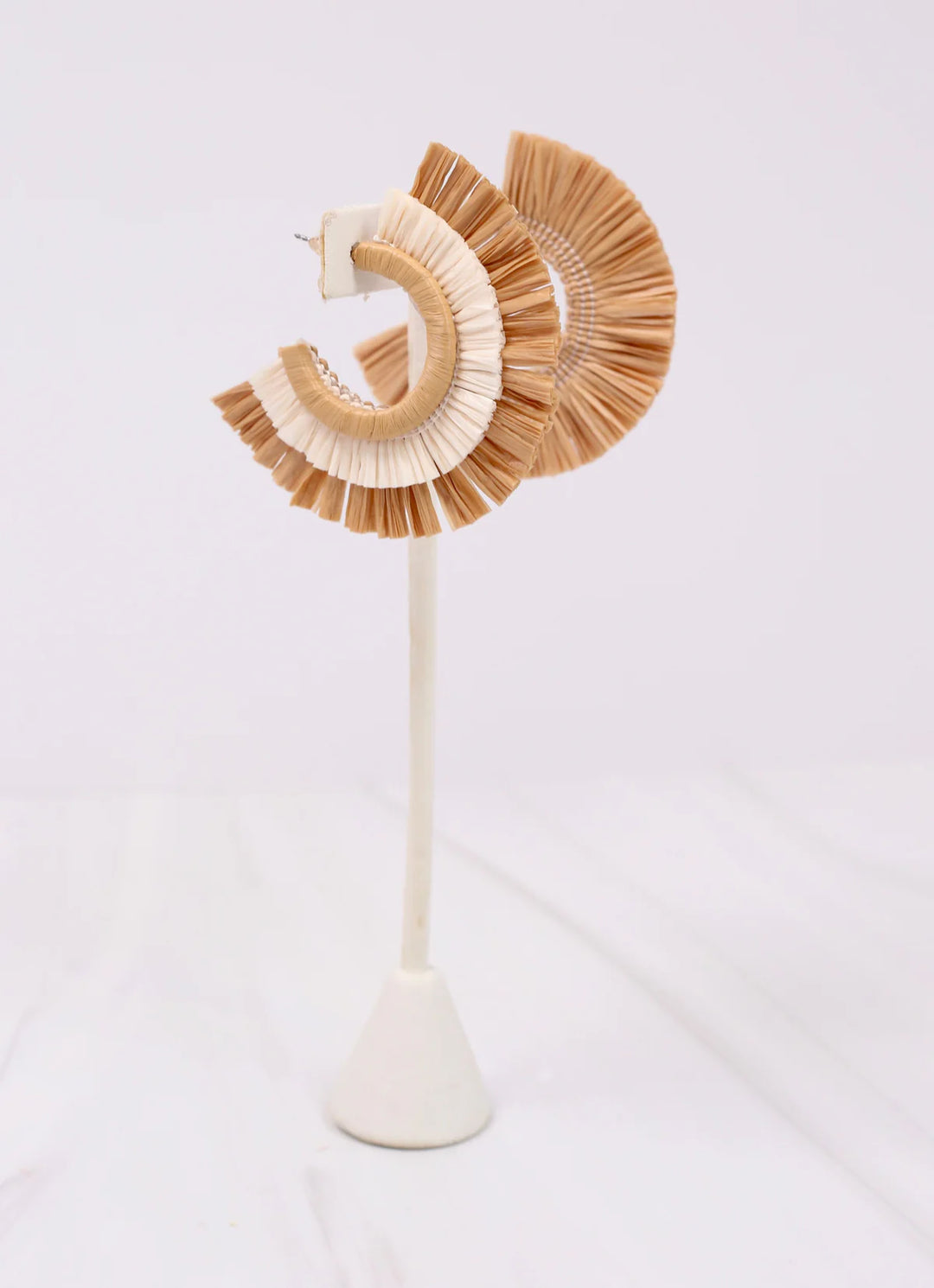 Aubert Raffia Hoop Earring