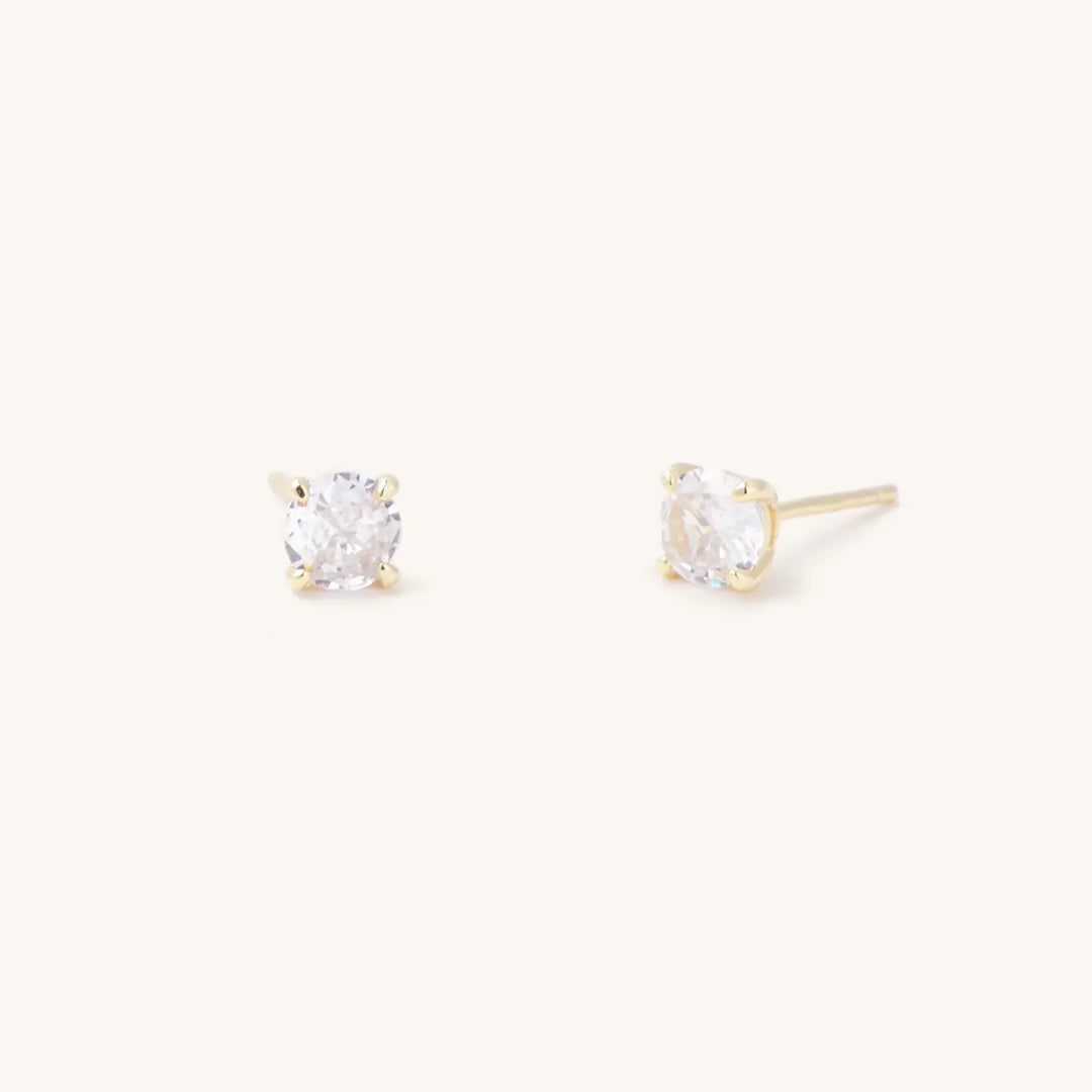 Nikki Smith Emily Studs Round Cut