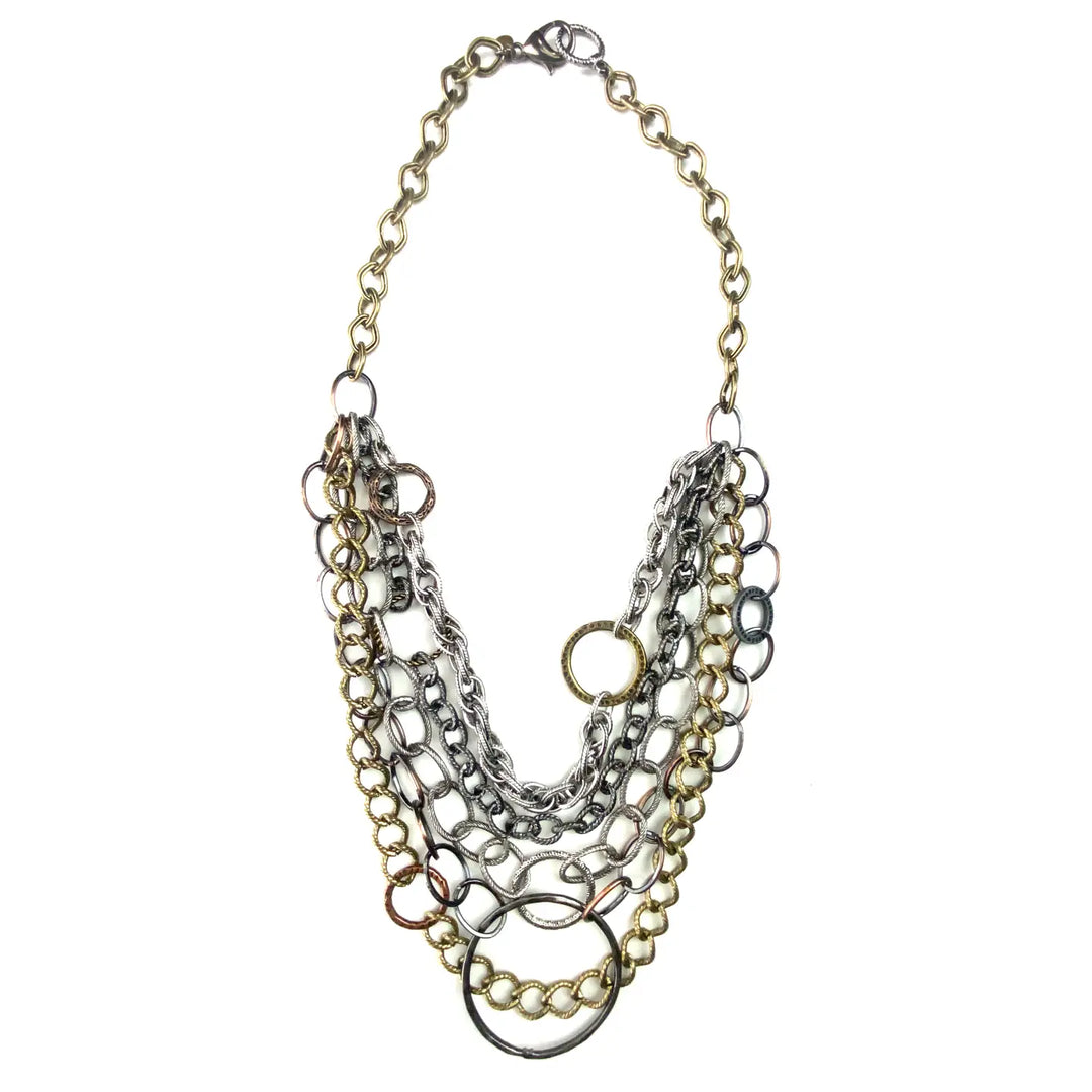 Mixed Chain Collage Necklace