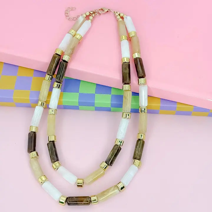Carmel Candy Bar Necklace