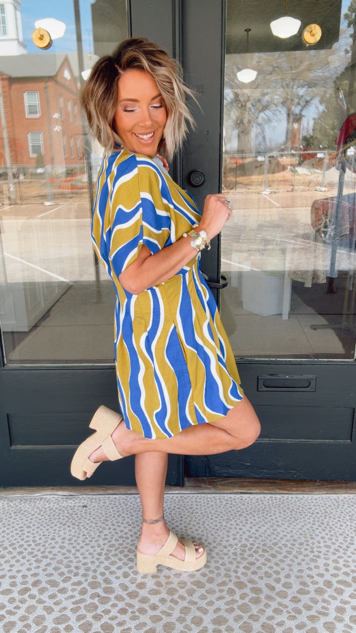 THML Blue Wave Dress