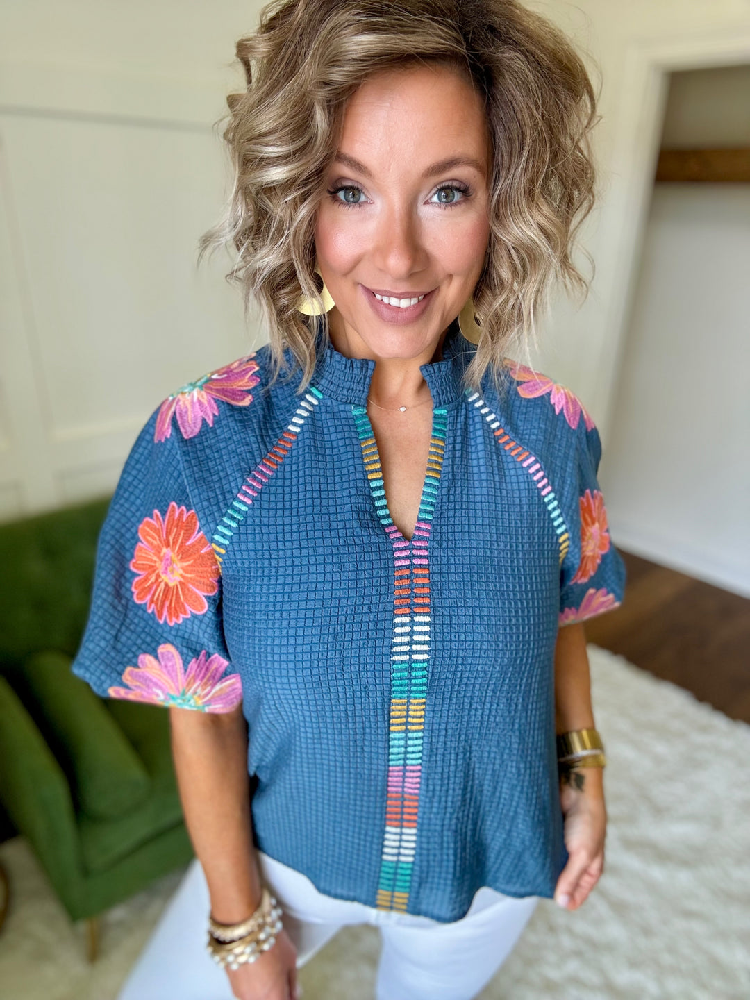 The Bloom and Stitch Blouse