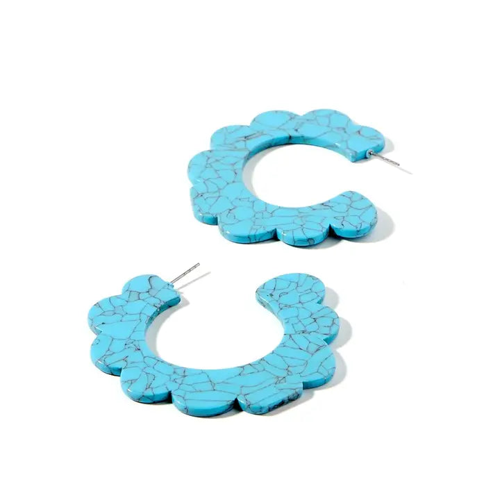 The Margo Turquoise Hoop