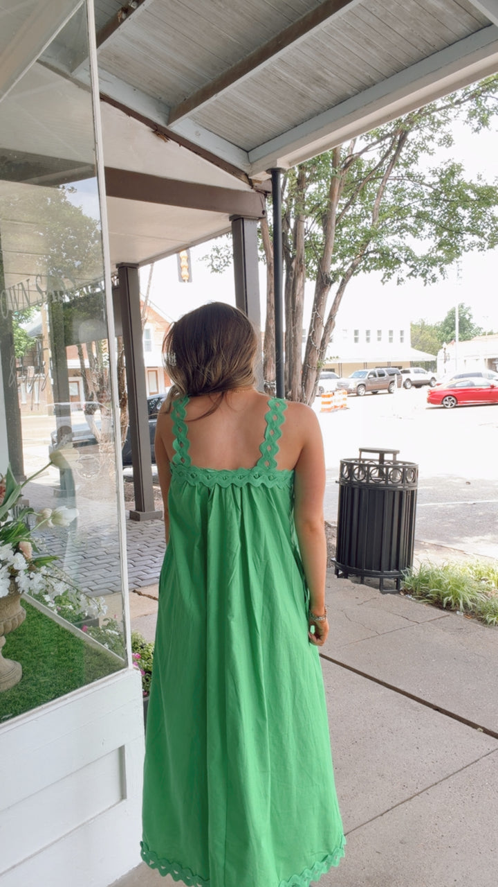 The Sweet Ivy Ruffle Sleeve Dress