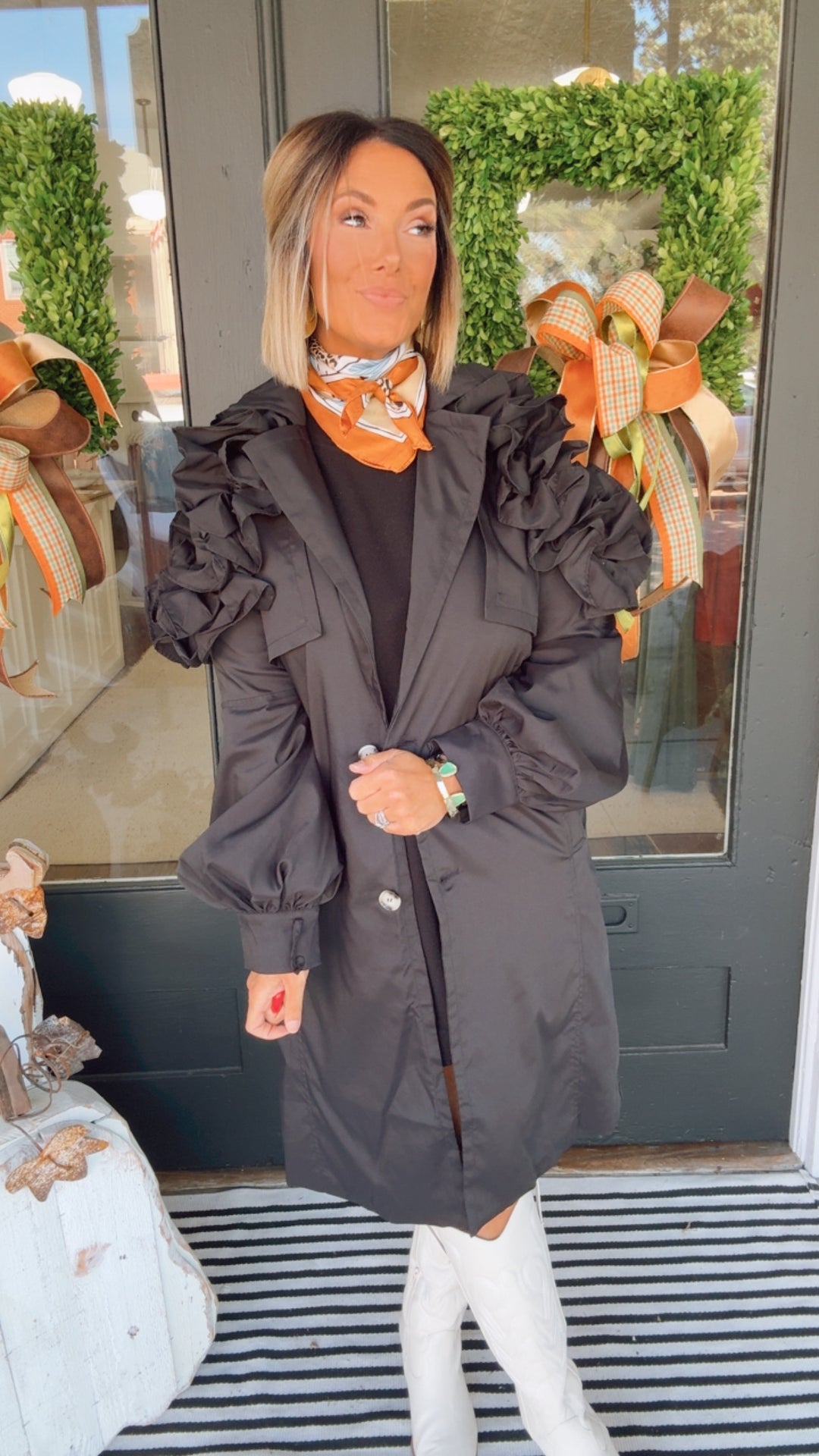 Oversized Ruffled Jacket