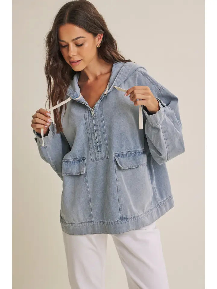 The Craving Comfort Denim Pullover