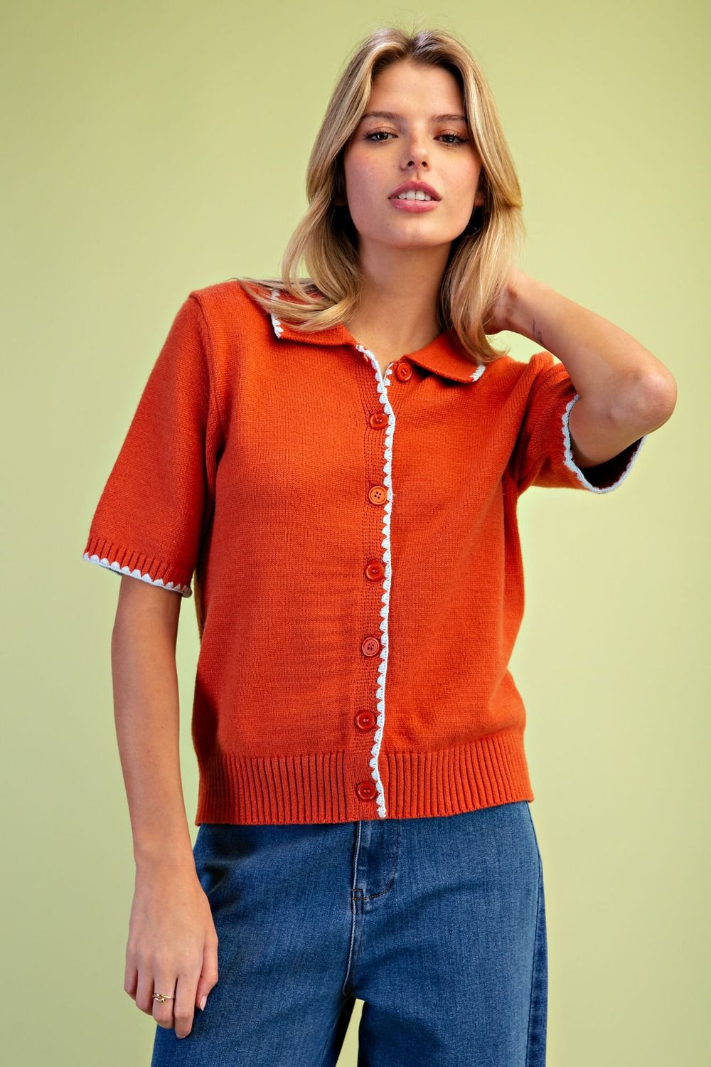 The Rust & Ivory Sweater Top