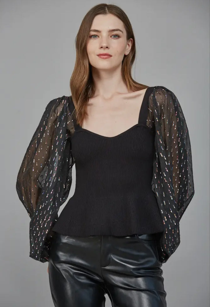 The Metallic Mallie Top