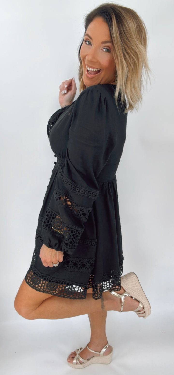 The Eyelet Detail Dress