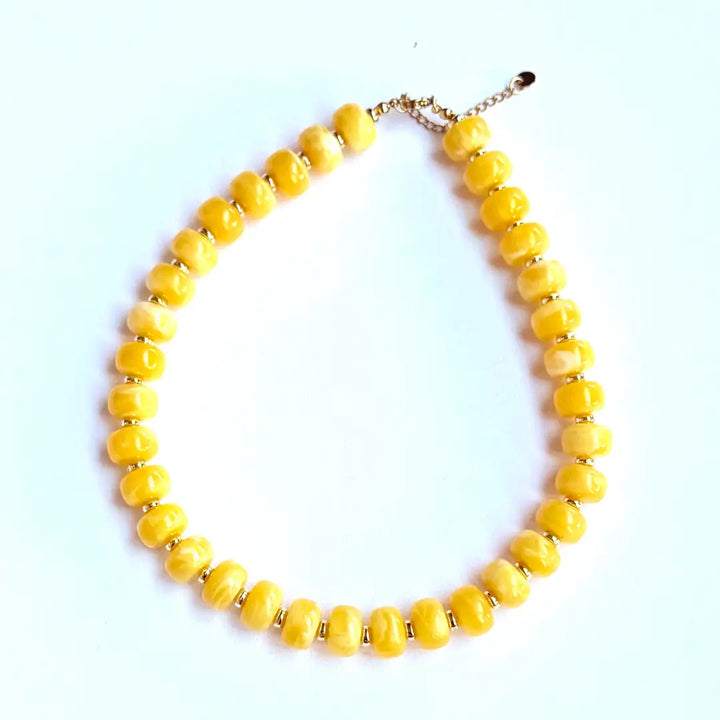 Chunky Resin Beaded Necklace
