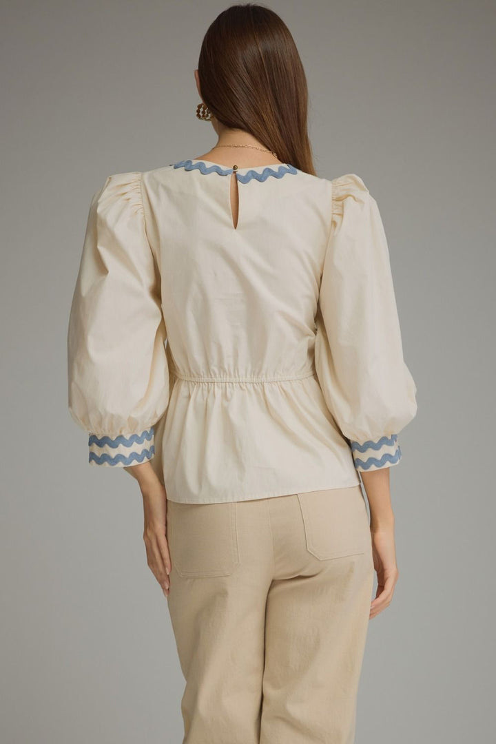 The Blue Ribbon Ric Rac Top