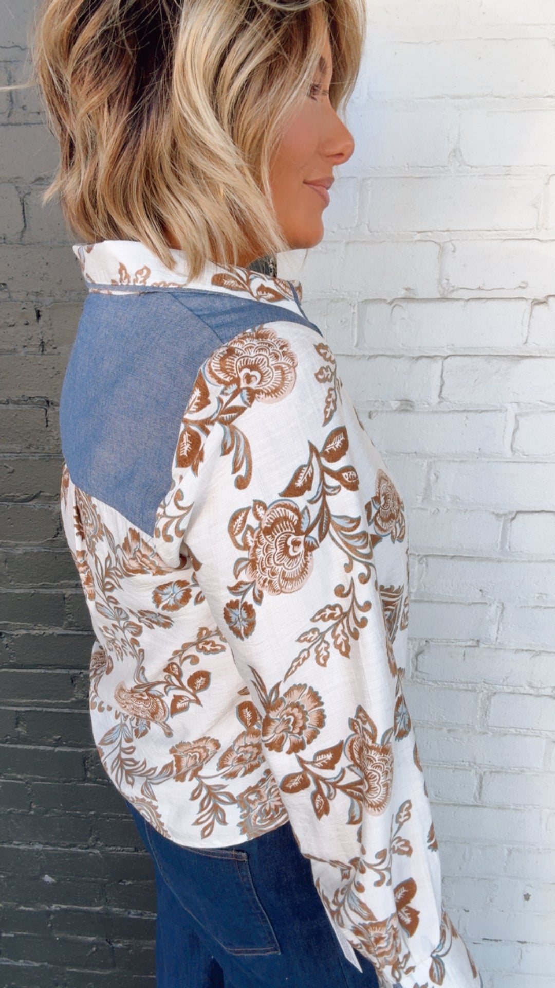 THML Saddle Creek Floral Top