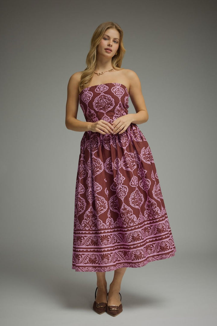 The Painted Romance Midi Dress