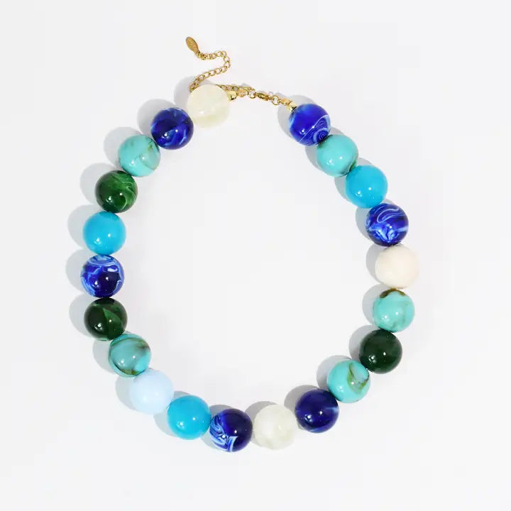 Sea Glass Beads Necklace