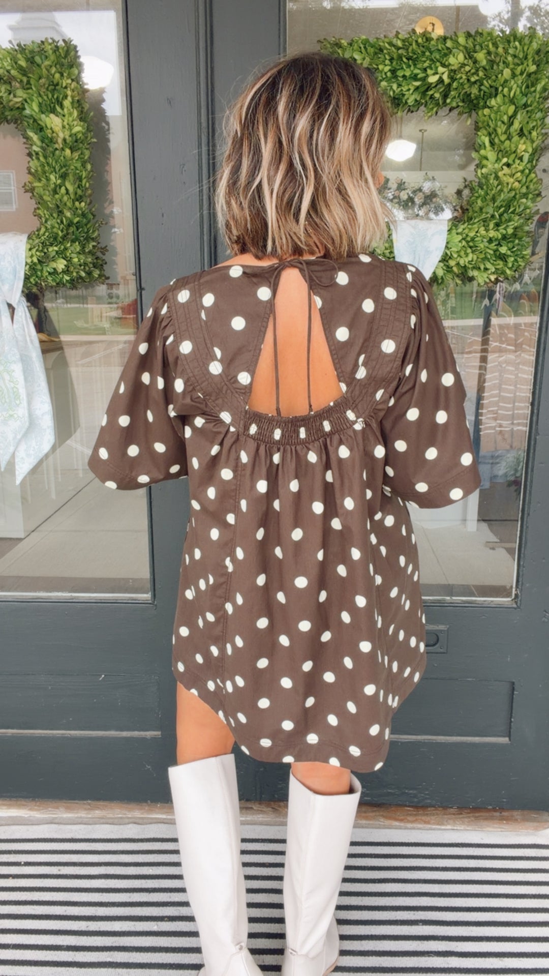 The Espresso Dot Dress