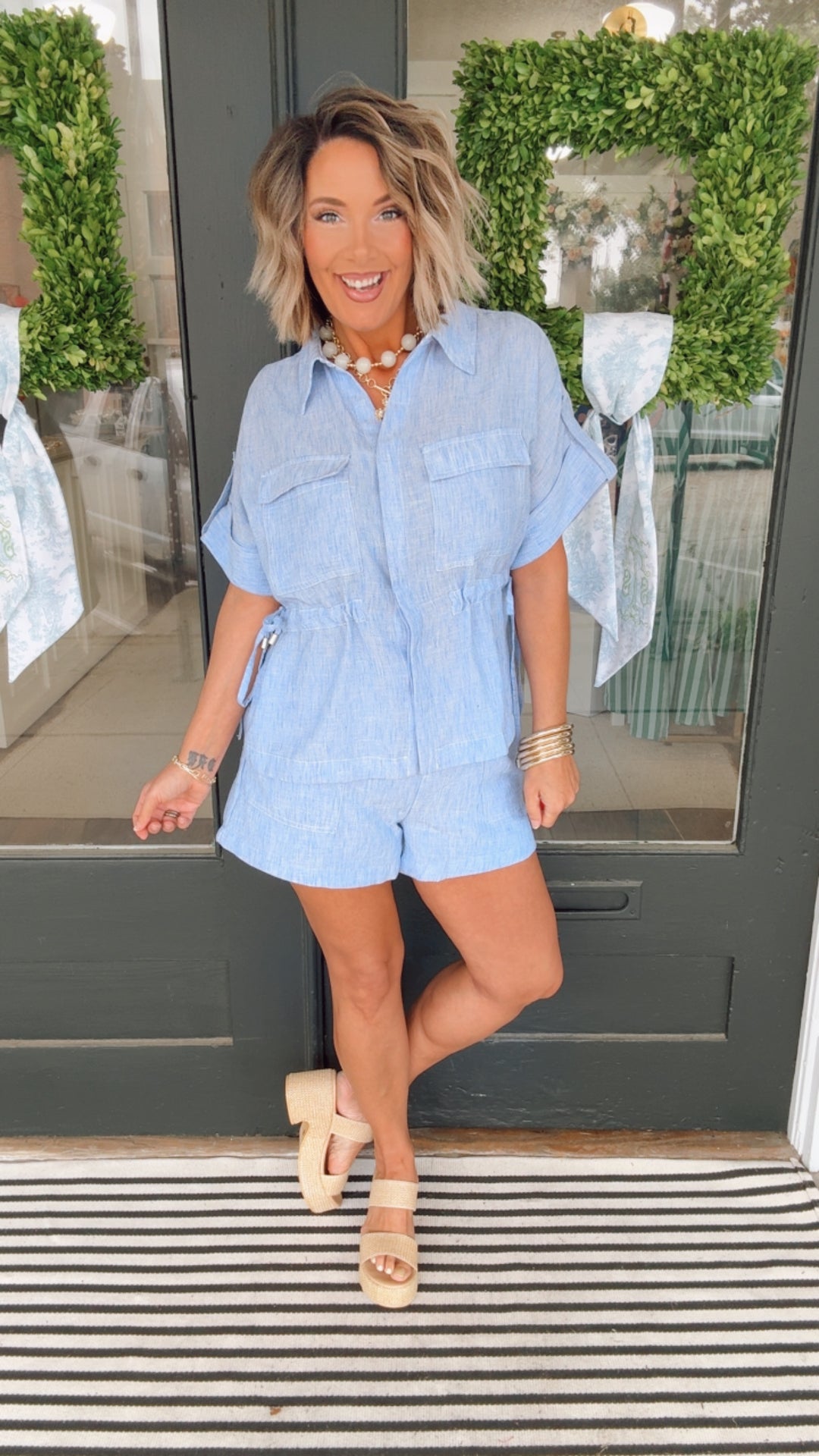 Coastal Breeze Chambray Set
