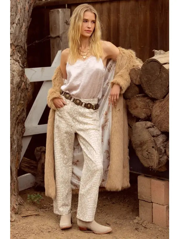 Faux Fur Long Coat
