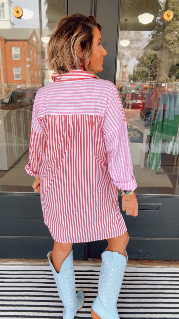 The Downtown Darling Shirt Dress