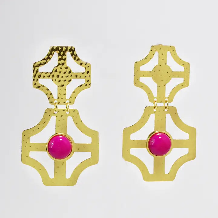Stacey Hot Pink Earrings