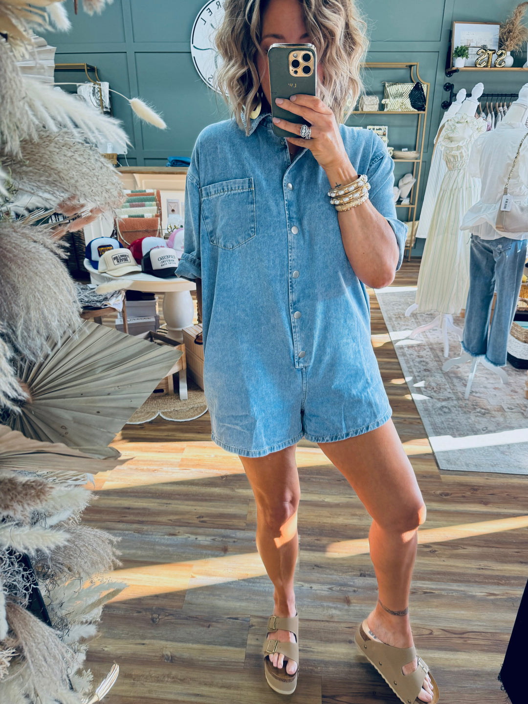 The Denim Romper