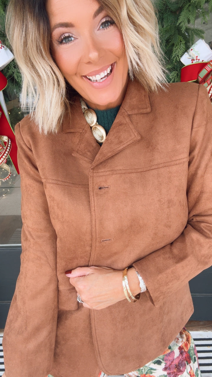 The June Suede Blazer