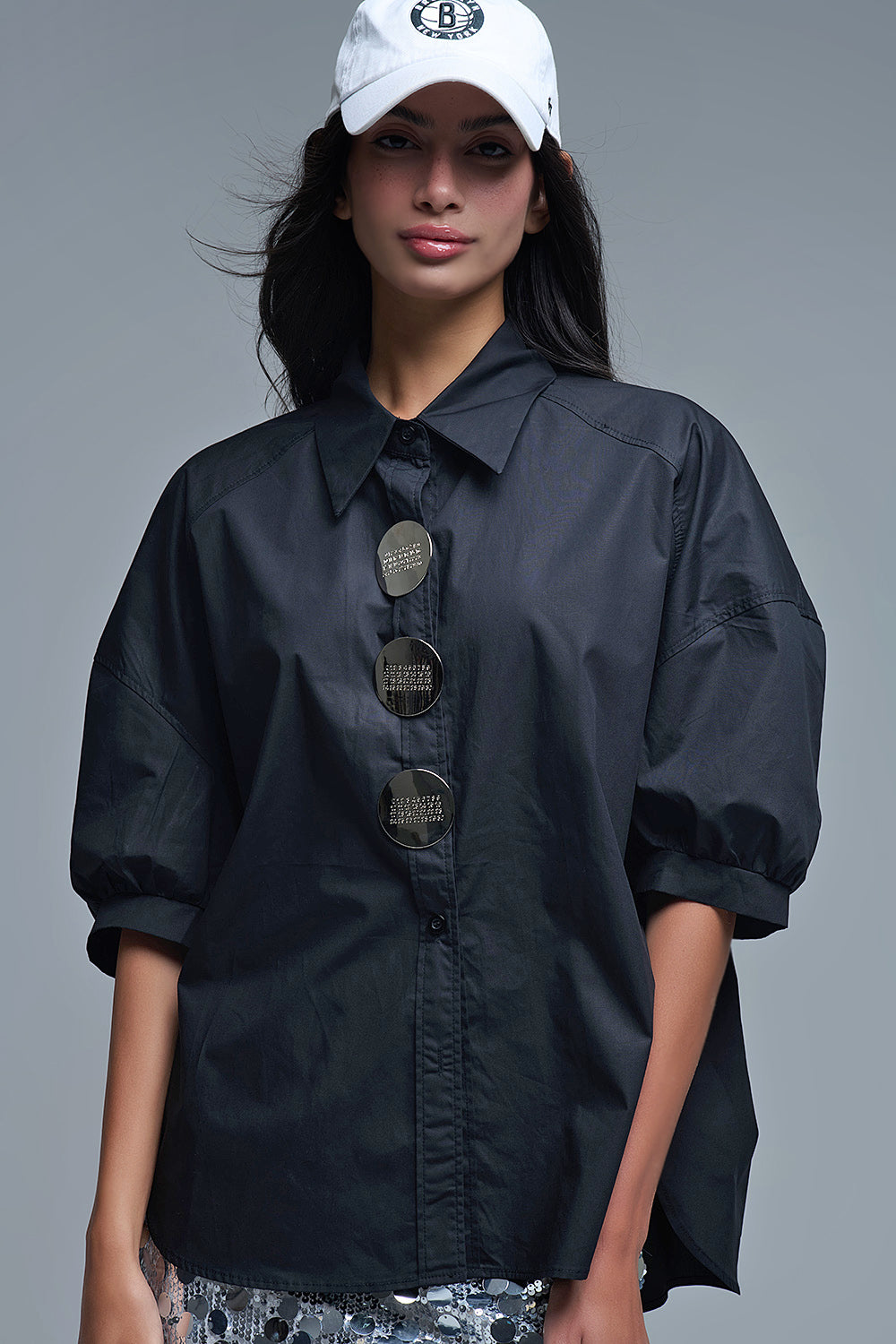 The Baylor Button Top