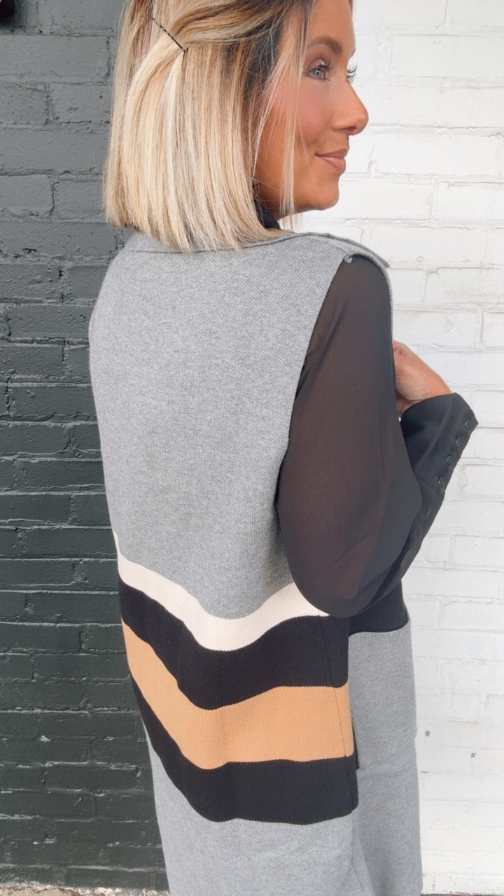 THML Colorblock Cardigan