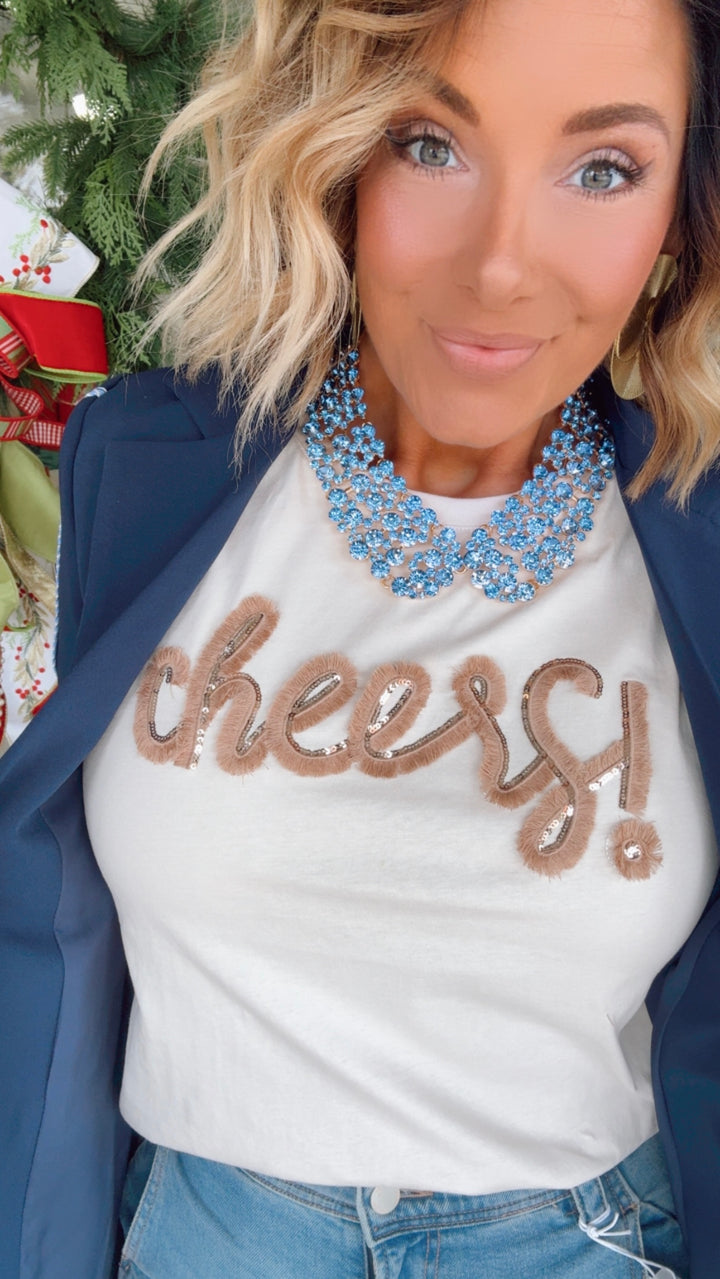 Cheers Embellished Top