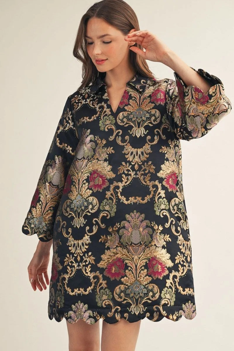 The Midnight Romance Paisley Dress