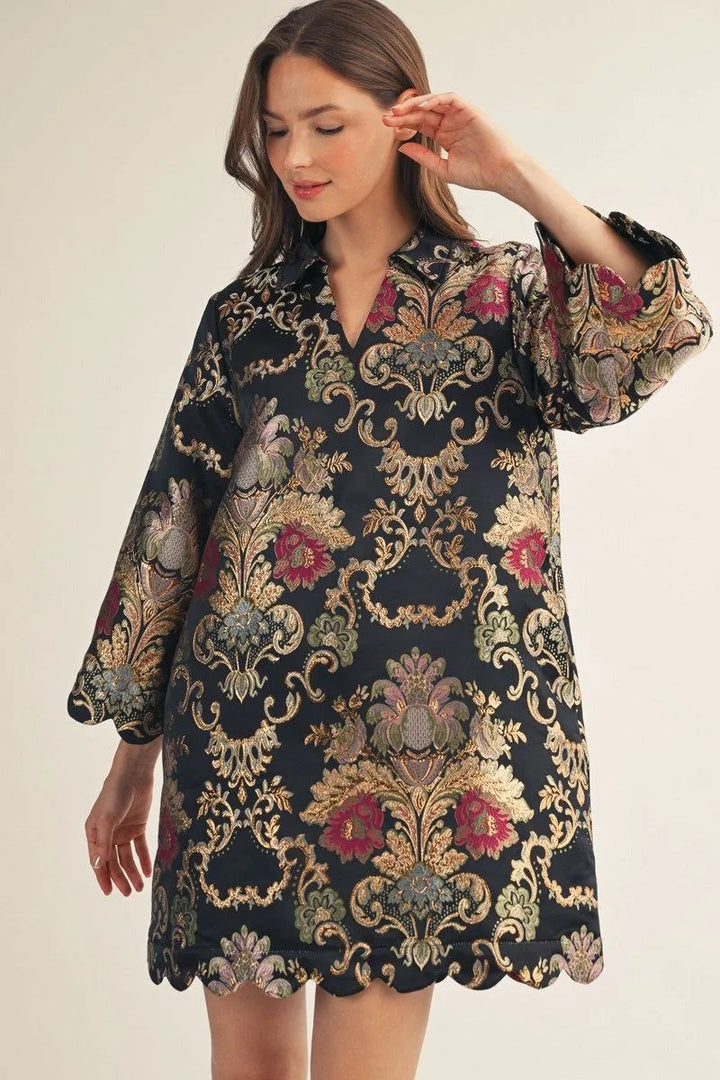 The Midnight Romance Paisley Dress