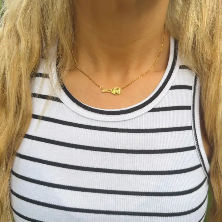 Tennis Racket Necklace