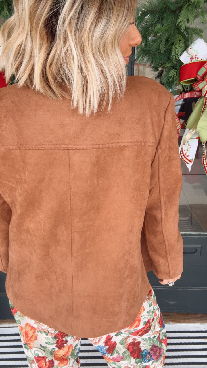 The June Suede Blazer