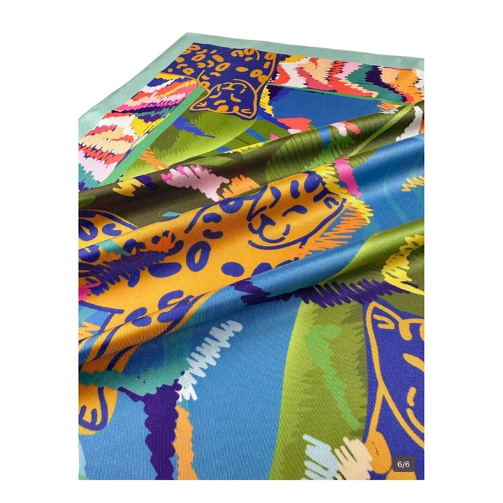 Tropical Leopard Scarf