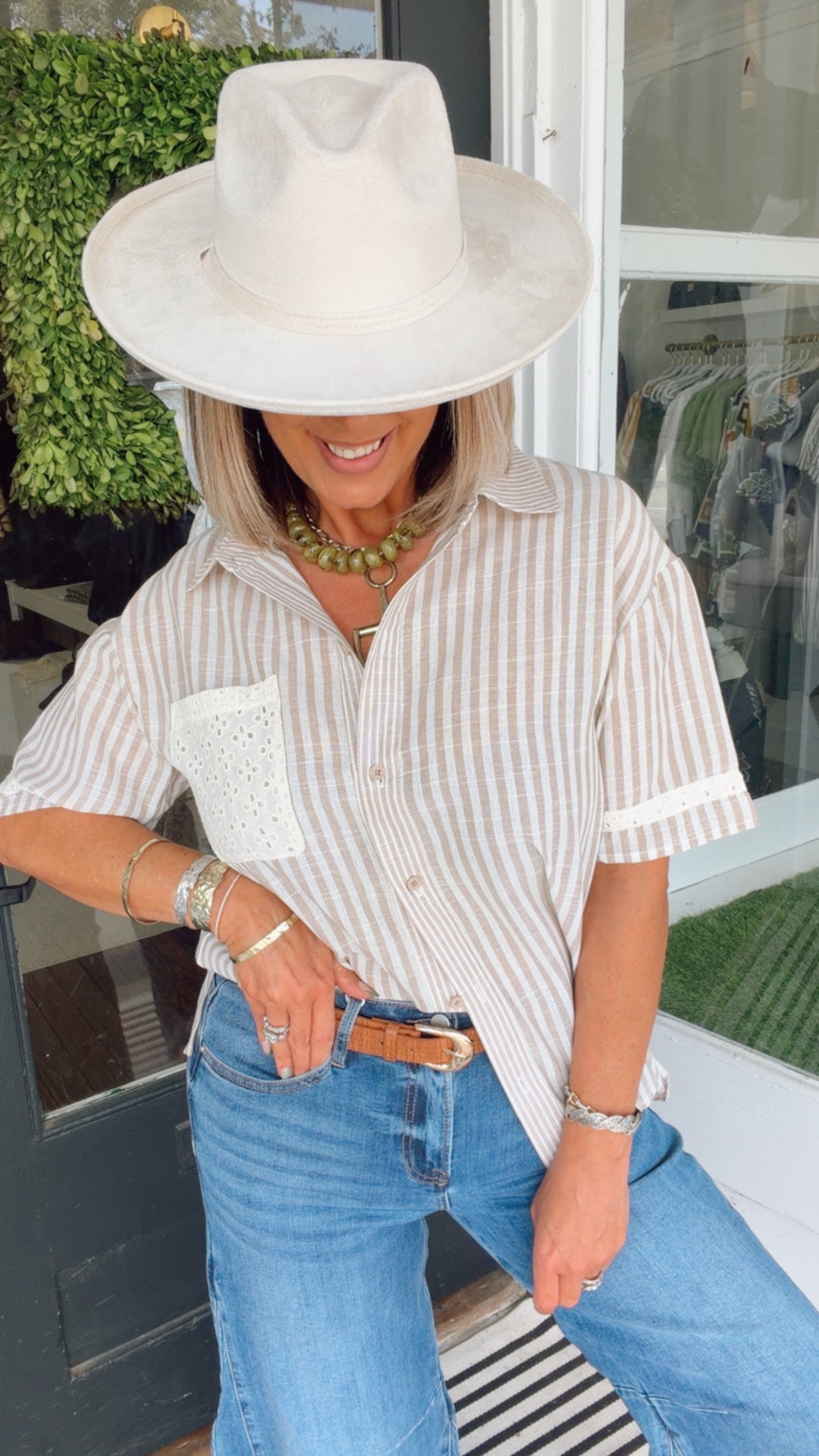 The Lace Contrast Top
