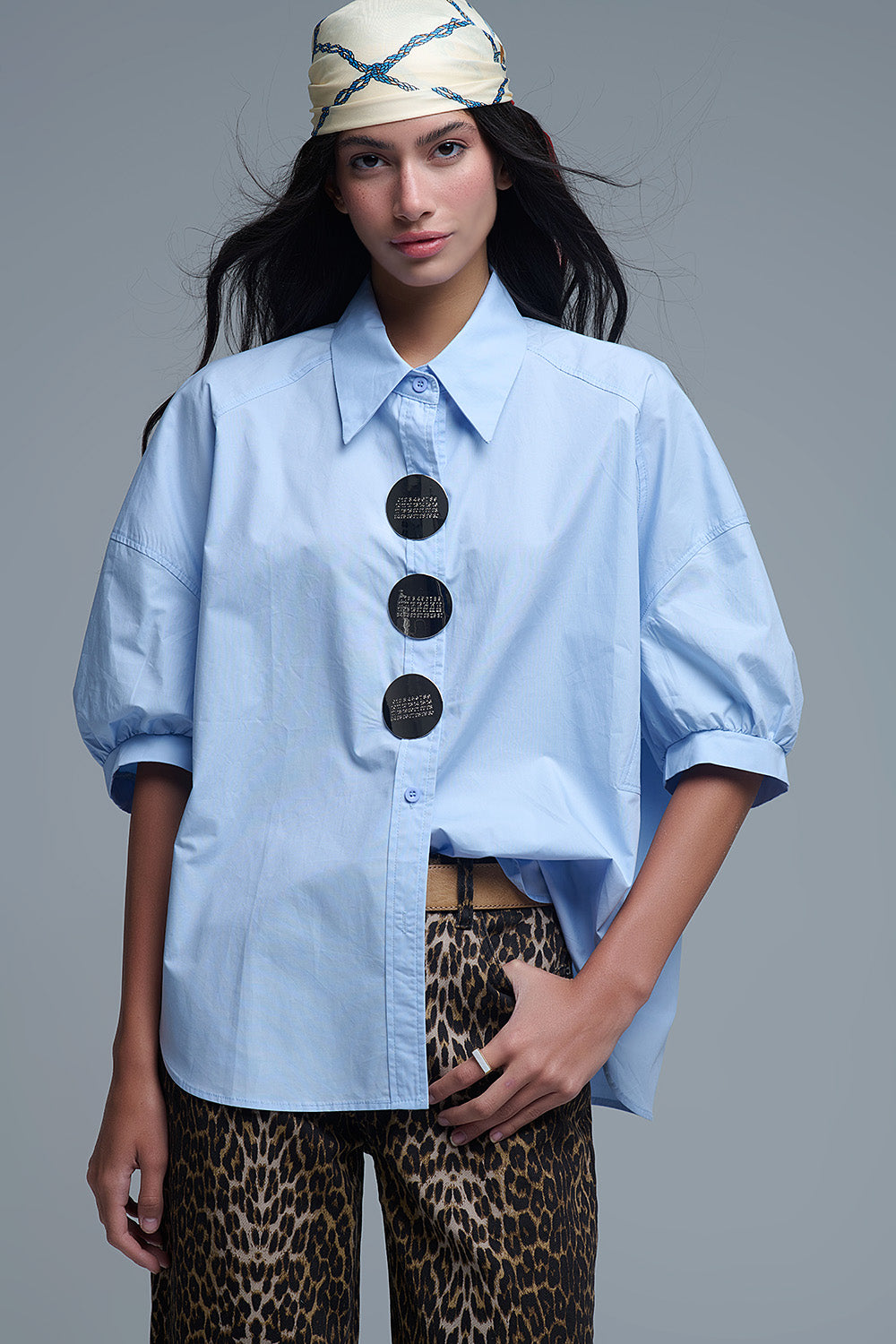The Baylor Button Top