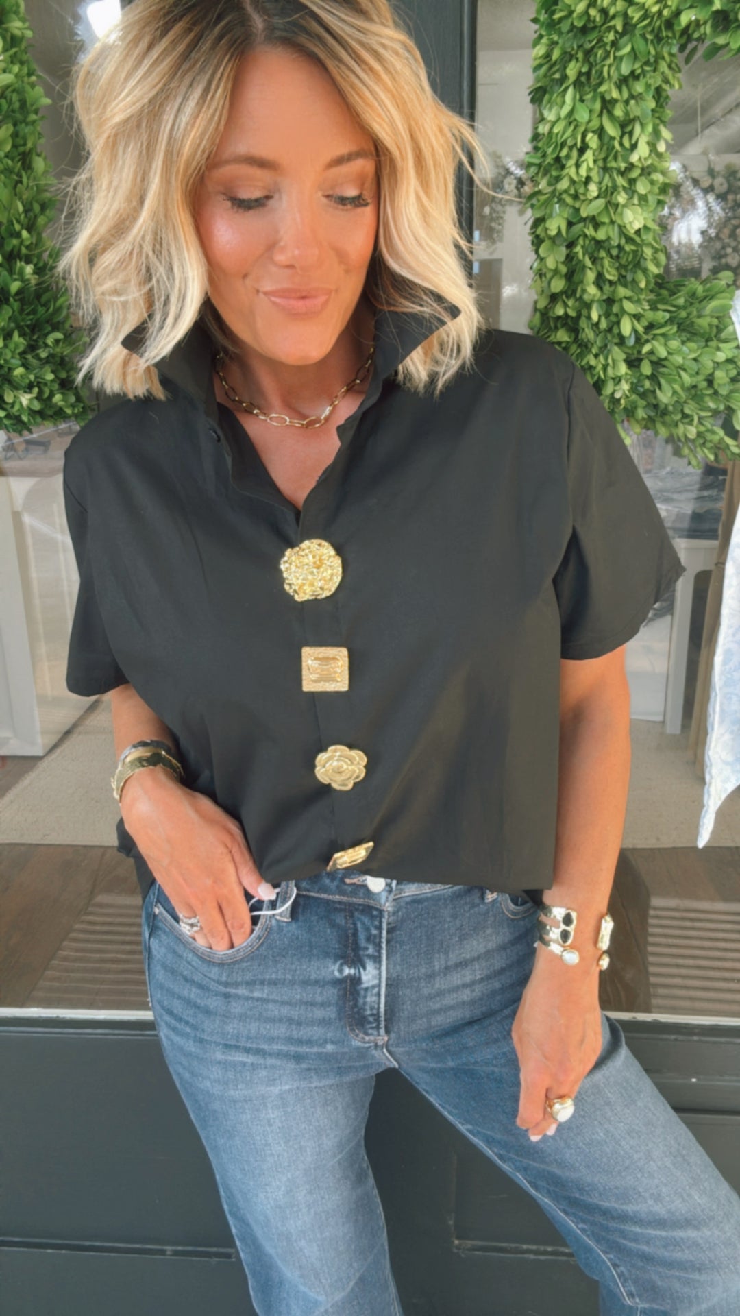 Golden Pins Blouse