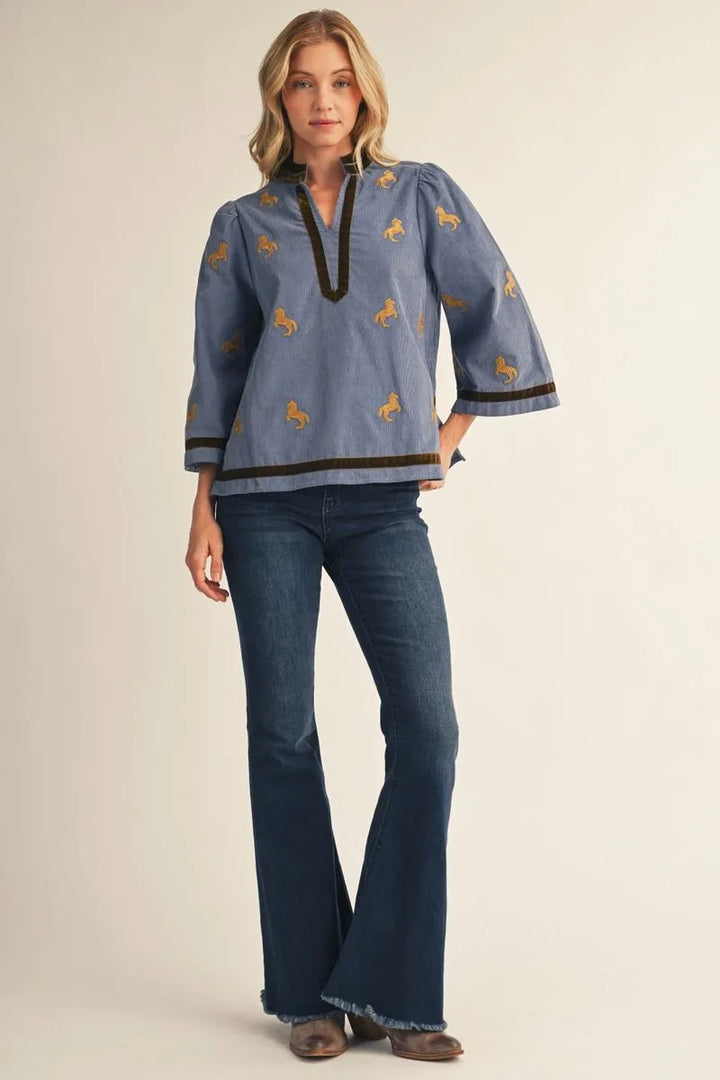 The Golden Reins Top