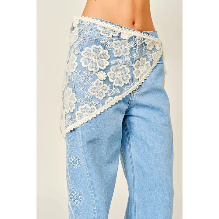 Scarf Lace Wrap Skirt