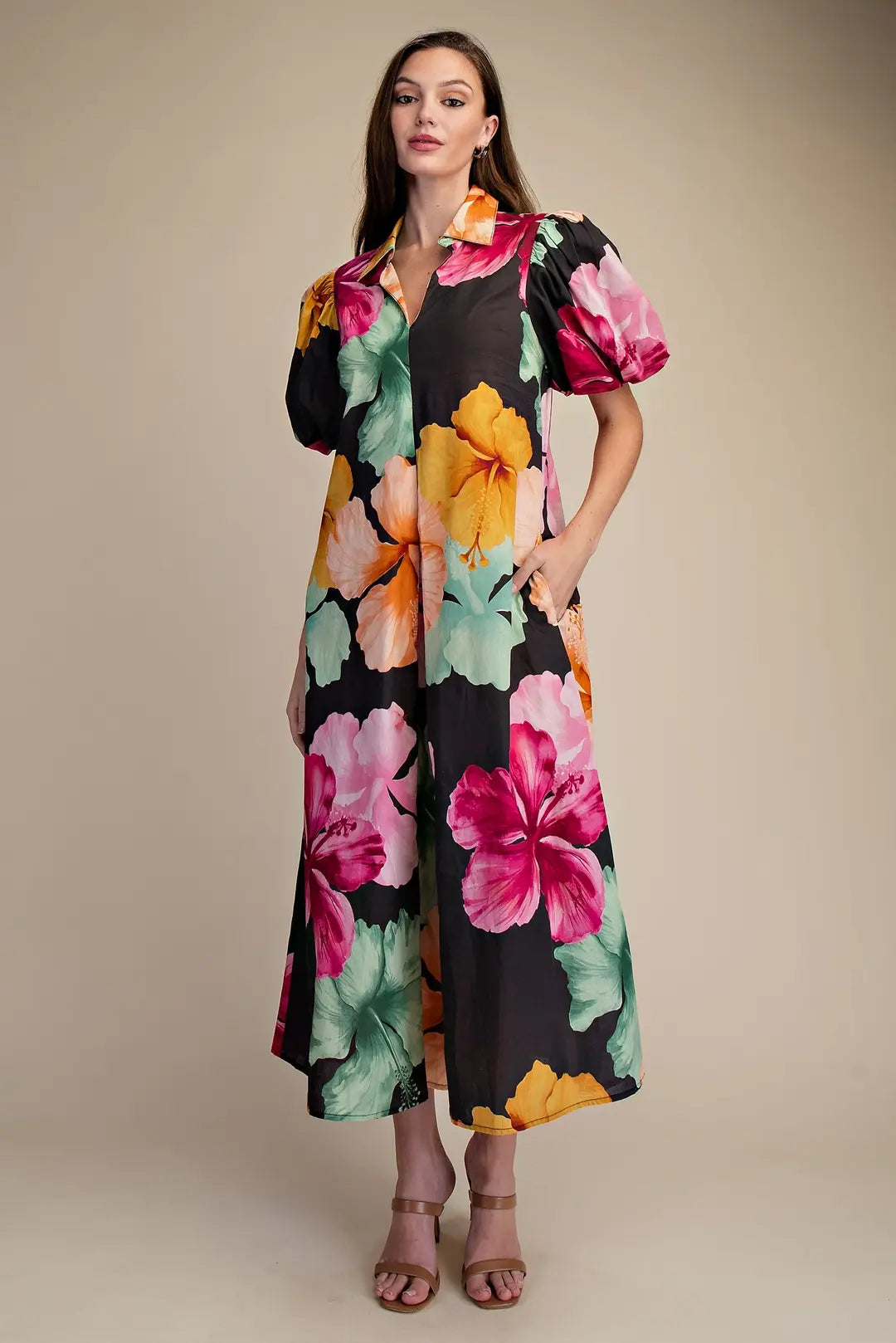 The Midnight Bloom Maxi Dress