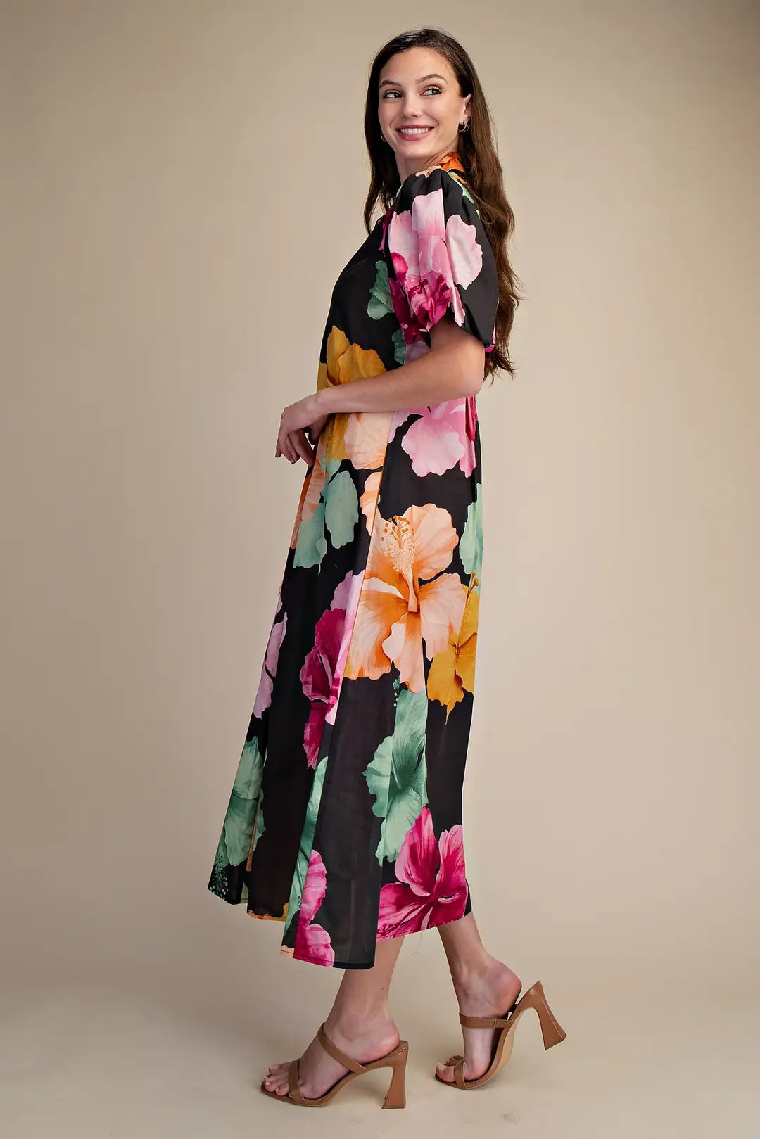 The Midnight Bloom Maxi Dress