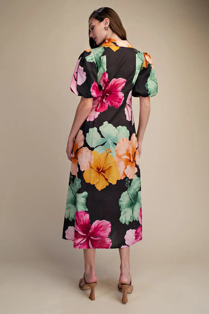 The Midnight Bloom Maxi Dress